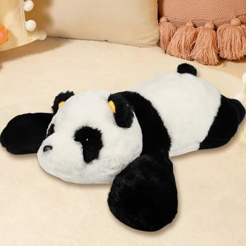 MeHoo Weighted Stuffed Animal, Anxiety Gewichtskuscheltiere 1.5KG, 60CM Gewicht Kuscheltier Groß Gewichtetes Plüschtier Umarmen Kissen Niedliche Plüschpuppe für Geburtstag (Panda)