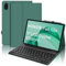 SENGBIRCH AZERTY - Custodia per tastiera per Honor Pad X8a Tablet 11 2024, francese - Custodia per Huawei Honor Pad X8a Tablet 11 con slot per penne, tastiera rimovibile senza fili Bluetooth, verde