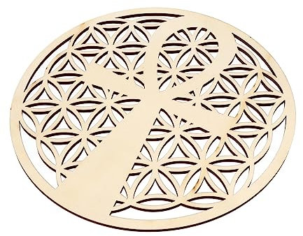 SHINEOFI Colgante Ecológico De Rejilla De Madera Decoración Diy Para Interiores y Exteriores