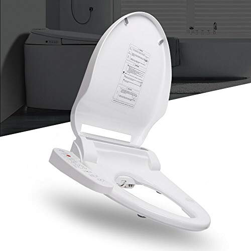 OUKANING Bidet Toilettensitz 510 * 390 * 145mm - 32℃-48℃ WC-Bidet-Sitze Electric Toilette mit Duschfunktion Gewärmter Sitz dusch wc Bidet Aufsatz Toilet Seat Für Toilette