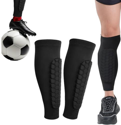 Schienbeinschoner Fußball, Schienbeinschoner Fußball Herren, Schienbeinschoner, Schienbeinschoner Fußball Mit Waben Design, Schienbeinschoner für Fußball, Shin Pads, Ideal für Sport, Schule