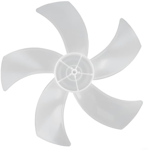 ZWEquipint Conjunto de ventilador de soporte de 16 pulgadas, diseño de cinco hojas con cubierta protectora de tuerca, para ventilador de escritorio de pedestal, piezas de aparatos de refrigeración
