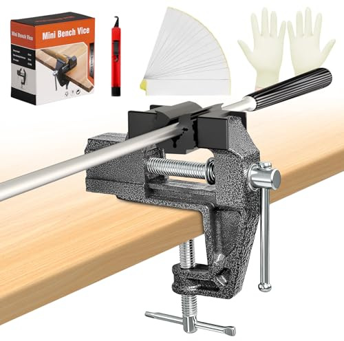 Golf Grip Kit for Regripping Golf Clubs, Portable Table Vise Rubber Clamp for Golf Grip Removal Tool, Golf Club Regripping Kit(Solvent Not Included)