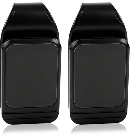 CQZYSM 2PCS Porte Lunettes pourvoiture Universel, pivotant, Support lunettevoiture Anti-Rayures pour Tous Les Pare-Soleil, Accessoire Pratique et élégant, Gadget Voiture Interieur