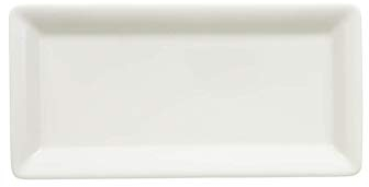 Villeroy und Boch Pi Carré Servierplatte, 24 x 12 cm, Premium Porzellan, Weiß