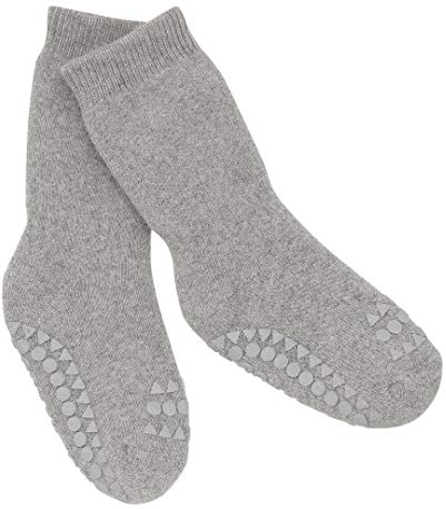 GoBabyGo Anti-Rutsch-Socken, 2-3 Jahre, Grau Melange