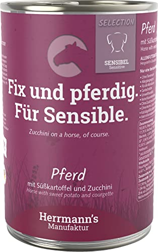 Herrmanns Pferd mit Süsskartoffel und Zucchini, 12er Pack (12 x 400 g)