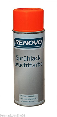 Sprühlack RAL 4020 Rotorange 400 ml Leuchtfarbe Renovo