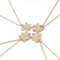 Elegant Rose Lot de 4 colliers de l’amitié en alliage avec pendentifs en forme de pièce de puzzle avec cœur
