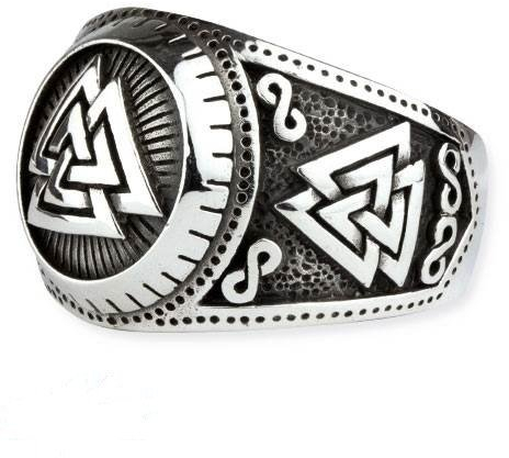 Wotansknoten Valknut Ring Wotan Knoten Wodan Odin Silberring 925er Silber (59 (18.8))