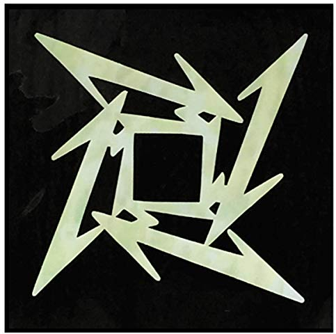 Inlaystickers Sticker für Gitarren & Bass - James Hetfield (Metallica) Ninja Star, B-179NS-WT