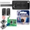 PEUGEOT Kit riparazione per auto Telecomando chiave Ricambio custodia con 2 pulsanti + HU83 Blank + Batteria per Peugeot 207 307 308 807 5008