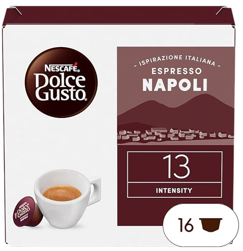 NESCAFÉ DOLCE GUSTO Inspirazione Italiana Espresso Napoli Kaffeekapseln 1er Pack (1 x 16 Portionen)