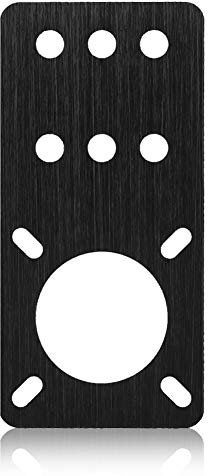 Oumij NEMA 17 Stepper Motor Platte, Eloxiertes Aluminium - Schrittmotormontage, Schrittmotor Montageplatte - Motorhalterung Platte,Für 3D Drucker Zubehör