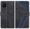 MOBESV Hülle für Samsung Galaxy Note 10 Lite Handyhülle, Lederhülle mit Kartenfach, Klapphülle mit Ständer, Flip Case Handytasche Schutzhülle, Modisch Schwarz