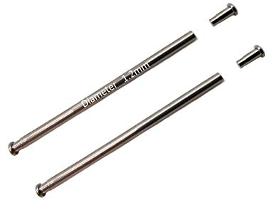 masar 22mm Ø 1,2 mm Stifte mit Rohren Armaturen - Armbanddruckstangen und Nietenden beobachten - 22 mm Ø 1,2 mm