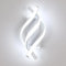 Comely LED Wandleuchte Innen, 22W Wandlampe Innen Weiß, 2500LM Kreative Spirale Modern Wandleuchte, 6500K Wandbeleuchtung LED für Wohnzimmer Schlafzimmer Treppenhaus Flur