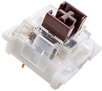 GranVela OUTEMU Low Profile Brown Switches 3 Pin Thiner Key switches Pack 20 - Gateron& Cherry MX Equivalent DIY Replaceable Switches for Mechanical Gaming Keyboard