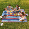 Kato Tirrinia Campingdecke Outdoor Decke Picknickdecke Stranddecke Reisedecke XXL, Liebesdecke Sexdecke Outdoordecke Wasserdicht, Outdoor Camping Matte Ultraleicht Strand Decke 180x200, Gestreift