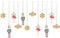 PartyDeco Geschenkanhänger Nussknacker 4-6,5 x 4-12cm 1 Set - Papieranhänger zum Aufhängen - Festliche Weihnachtsanhänger Hängedeko Weihnachtsdeko - Gold Rot Blau