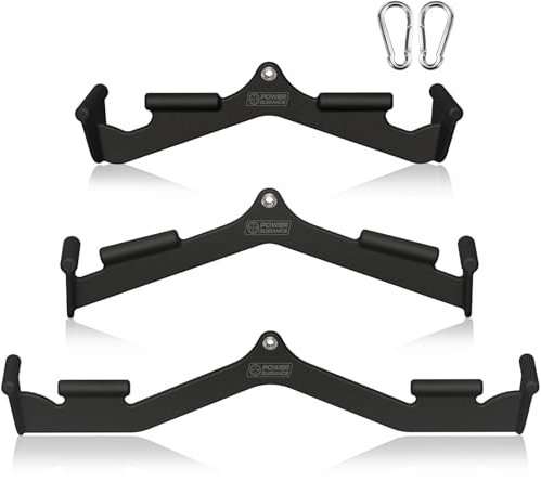 POWER GUIDANCE LAT - Set di 3 accessori per trazioni con impugnatura ergonomica, accessori per cavi per una presa più efficace e meno faticosa