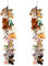 Hotop 2 Pcs Stuffed Animals Storage Chain Hanging Organizer with Plastic Clips Plush Toys Holder with Hooks for Wall Decor bedroom Storage(White)