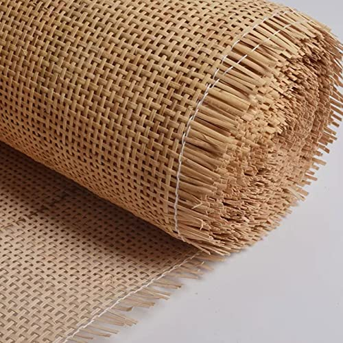 NWGP Cincha de ratán Natural, Ratan Rollo Mimbre, Rollo de Hoja Malla pretejida de caña Natural de ratán, 42 x 100 cm, para reparación de Muebles, proyectos de Bricolaje, decoración del hogar
