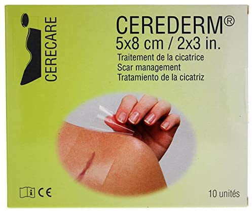Cerecare Cerederm Rectangle Traitement de la Cicatrice 5 x 8 cm 10 Unités