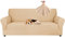 Ystyle Housse Canapé 3 Places avec Accoudoirs, Housse Canape Extensible, Protege Canape Universelle, Housses pour Meubles Protection pour Chiens et Chats, Moderne Housse Fauteuil, Beige Jaune