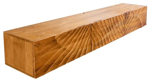 Riess Ambiente Massivholz TV-Bank Scorpion 160cm braun Mango Lowboard Hängeschrank