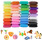 KAYEF Kit de 24 couleurs, pâte à modeler, pâte polymère autodurcissante avec outils de modelage, convient aux conceptions de modelage DIY, à l'artisanat et aux cadeaux, etc.