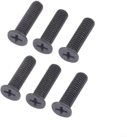 6pcs Fixing Screw Socket Cap Left Hand Thread Screw Bolt Black Drill Chuck Shank Adapter Screw(M5x22mm)