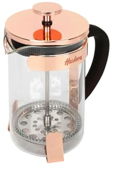 HUDSON French Press Coffee and Tea Maker, 6 cups, copper