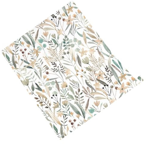 Veemoon Peint Autocollant Floral Étanche Peau à Coller Amovible Pvc Résistant Pour Décoration Murale Chambre Salle De Bain Facile à Poser Et Retirer Aquarelle Botanique