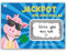 Joli Coon Lotterie-Rubbelkarte, personalisierte Rubbellose, Rubbelkarten, individuelles Rubbellos