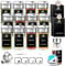 SIAZIH 360° Rotation Gewürzgläser Eckig Set | Drei Kaliber, frei einstellbar | 12 Gewürzdosen Mit Gewürzetiketten | Perfekte Organisation Küche Gewürz Organizer | 120ml Gewürzbehälter aus Glas