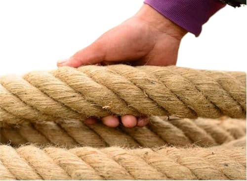 26 mm, 1-5 m, natürliche Jute-Schnur, Vintage-Juteseil (Farbe: 5 m, Größe: 26 mm)