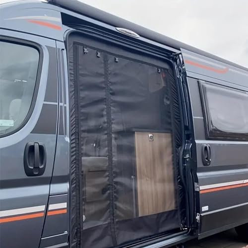 Moustiquaire De Porte De Fourgon, Pare-Soleil De Porte De Camping-Car, Moustiquaire De Porte en Maille À Fermeture Éclair, Moustiquaire De Porte De Van avec Fermeture Éclair, Moustiquaire De Porte