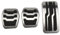 Auto-Pedale-Abdeckung Für Ford Für Focus MK2 MK3 MK4 2005-2018 Für Mondeo Für Fusion Für KUGA Auto Accelerator Bremse Kupplung Rest Fuß Pedal Auto-Anti-Rutsch-Fußpedal(MT)