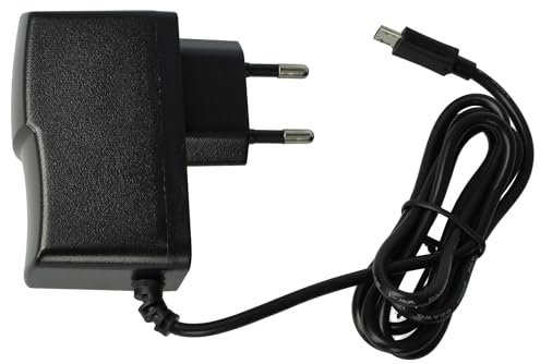 vhbw Micro-USB Ladegerät 2,0 A / 5V kompatibel mit Doro Primo 413, 406, 215, 365, 305, 405, 401 Smartphone, Tablet, MP3-Player, usw. Schwarz