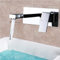 Unterputz Armatur Badarmatur Wandarmatur Waschbecken Bad Mischbatterie Einhebel Wasserhahn Waschtischarmatur Wandmontage Wand KüChe KüChenarmatur SpüLtisch Wasserhah mit Befestigungsmaterial
