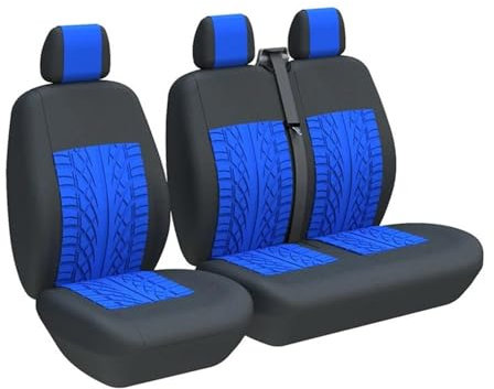 MRBVHGPKUT Autositzbezug Für Citroen Für Jumper Für Jumpy Sitzbezüge Sitzbezug Kissen Sitzkissen(Blau)