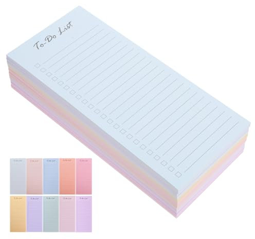 Tofficu 10 Carnet De Tâches Faire Une Liste De Notes Bloc-notes De Liste De Contrôle Quotidienne Calendrier Bloc-notes Planificateur Quotidien Bloc-notes Gadget Bloc-notes De Suivi Papier
