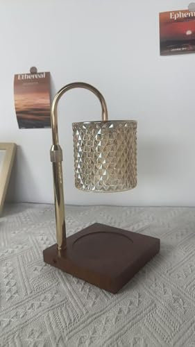 Ambitelligence Candle Warmer Lamp with Dimmer/Timer/Adjustable Height,Electric Candle Lamp Warmer for Jar Candles,Home Decor Valentines Day Gifts for Daughter/Mom/Women