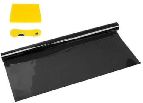 GFDSGRE TöNungsfolie Auto Fenstertönungsfolie 15% 25% Sichtschutz getönte dunkle Fensterfolie Autofenster Sonnenschutz Sonnenschutz fürs Auto ScheibentöNungsfolie Auto(15percent VLT)
