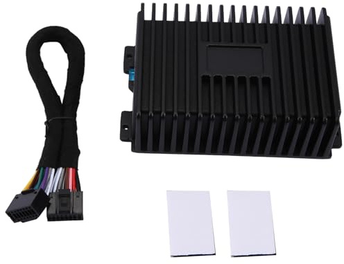 Elqubkan Amplificador de Radio para Coche, Altavoces Modificados de 4 VíAs Sin PéRdidas, Android, Sonido Universal con Cable para Coche, Mejora de Audio