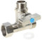Tés pour valves d'arrêt sous évier, adaptateur de connecteur en T de 20 mm pour robinet de compression