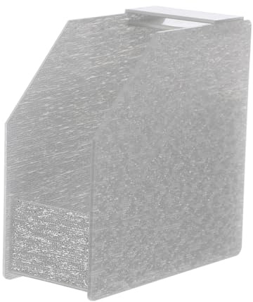 TOPPERFUN Manicure Remover Paper Holder and Nail Art Paper Case Silver Organizer Stand Storage Box for Salon and Home Use