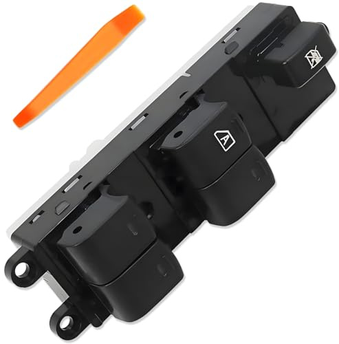 ZAMDOE 25401-EB30B Interruptor Mando Elevalunas para Nissan Navara [2006-2016] Pathfinder [2006-2016] Qashqai [2007-2016] Botonera de Ventana Interruptor elevador de ventana eléctrica