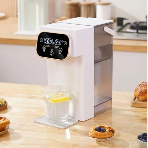 3L Instant Hot Water Dispenser, Filter Water Dispenser with 3s Quick Heating, 12 Temp Settings (25-99°C), 8 Preset Volumes (150-500ml), Electric Kettle with LED Touch Display for Hot Drinks and Tea